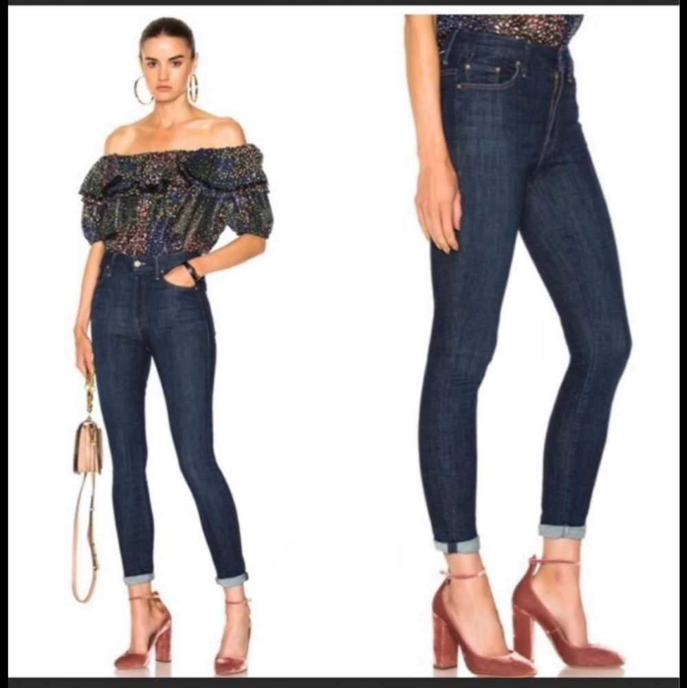 MOTHER The Looker Clean Sweep Denim Jeans